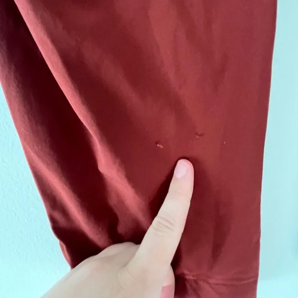 Athleta Women's Midtown Lightweight Athleisure Ankle Pant in Dried Cinnamon - Picture 9 of 12